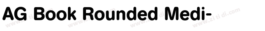 AG Book Rounded Medi字体转换